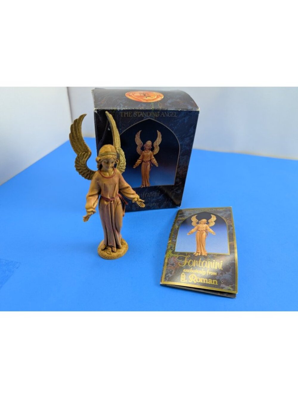 Fontanini Standing Angel Figurine Nativity 5" Collection Elio Simonetti 1983